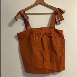 Fun tank in burnt orange.